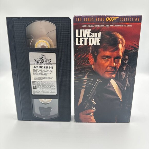 Live And Let Die VHS 1992 James Bond Roger Moore MGM James Bond 007 Collection - Picture 3 of 3